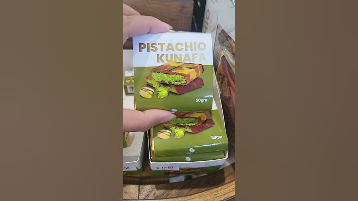 Viral in Dubai : Pistachio Kunafa Chocolate