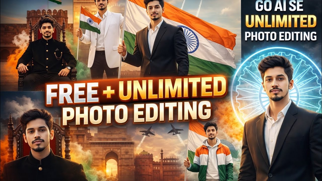 AI Se Unlimited Photo Editing FREE 😱 | YouTubers Ke Liye Best AI Tools