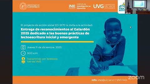 Entrega de reconocimientos del Galardón 2025 Buenas prácticas de lectoescritura inicial y emergente