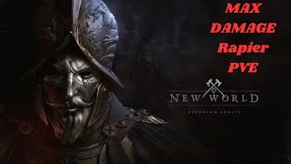 MAX damage PVE Rapier builds. New World.