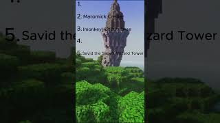 Best Castle Builds in our Minecraft Realm #shorts #minecraft