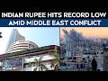 Indian Stock Markets Plunge Nearly 2% As Middle East Conflict Escalates, Rupee Opens At Record Low