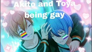 Akito and Toya being gay