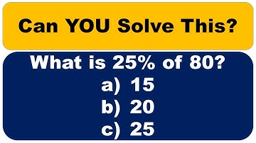 🤯 ONLY 1% CAN PASS This Basic Math Quiz! (Can YOU Get 100%?) Set#1