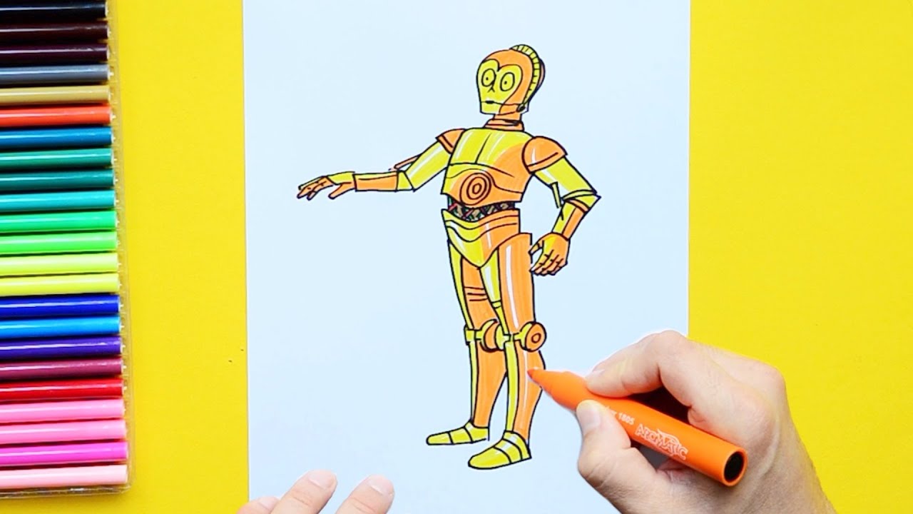 Featured image of post Simple C3Po Drawing Every day new 3d models from all over the world