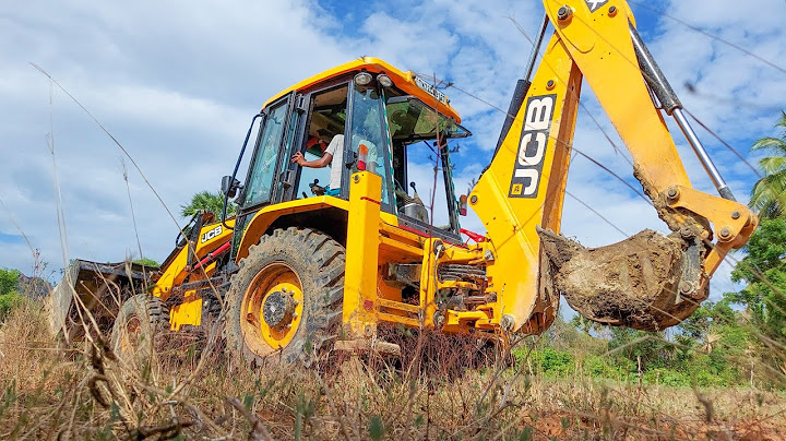 JCB 3DX Going Trees Cleaning and Pipeline Work in Private Land for New Farming | jcb video