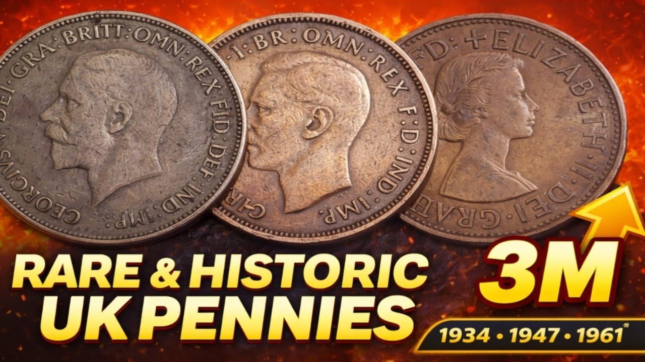 These 3 UK Pennies Could Be WORTH A FORTUNE! 😱 1934 • 1947 • 1961 — You Won’t Believe, #UKPennies 