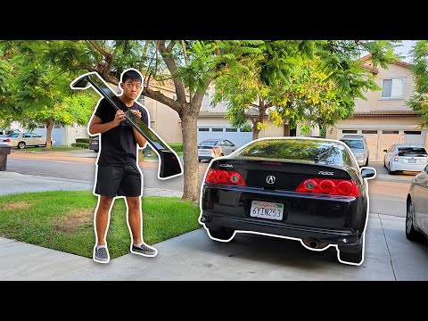 TYPE R WING INSTALL! DC5 Acura RSX TYPE R WING INSTALL! DC5 Acura RSX