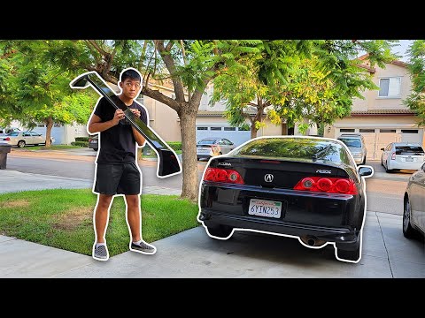 TYPE R WING INSTALL! DC5 Acura RSX