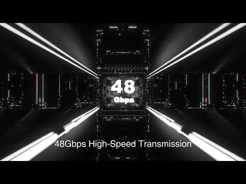 Кабель HDMI Ugreen HD140 2.1 8K 60Hz 48 Гбіт/с 2 м нейлоновий чорний, видео 2