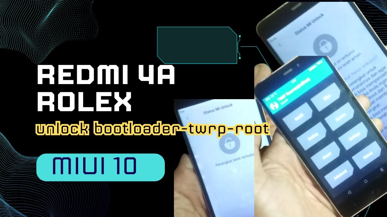 TUTORIAL BYPASS UBL REDMI 4A INSTAL TWRP DAN ROOT TANPA LOGIN AKUN MI