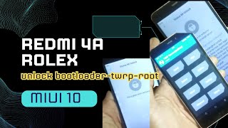 TUTORIAL BYPASS UBL REDMI 4A INSTAL TWRP DAN ROOT TANPA LOGIN AKUN MI