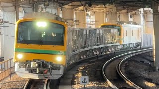 GV–E197系100番台TS04編成　小田原砕石工臨返空赤羽駅通過