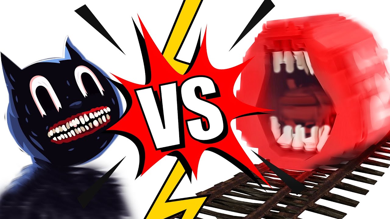 Train Eater vs Cartoon Cat