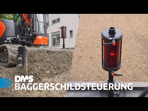 DMS Baggerschildsteuerung im Einsatz / Excavator Blade Control