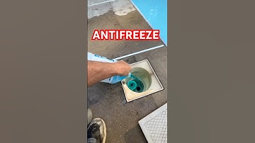 POOL SKIMMER CLOSED W/ ANTIFREEZE #swimmingpool #skimmer #winterize #shorts