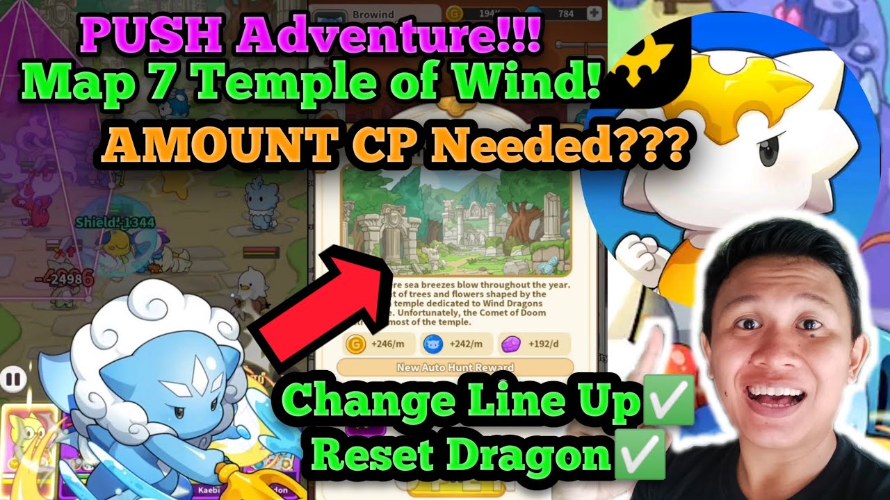 Dragon Village Arena PUSH Adventure Map 7❗How Much CP Needed⁉️Reset Dragon for A Better Future 🇲🇨