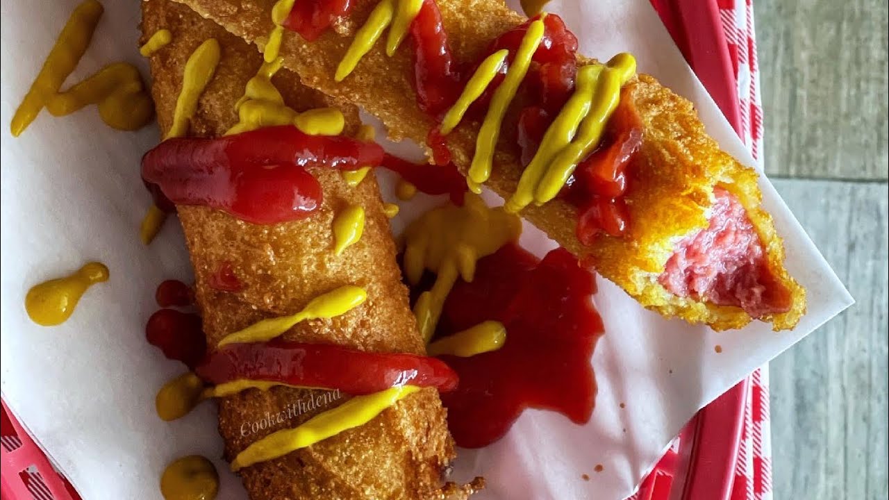Halal Corndogs homemade by Cookwithdena YouTube