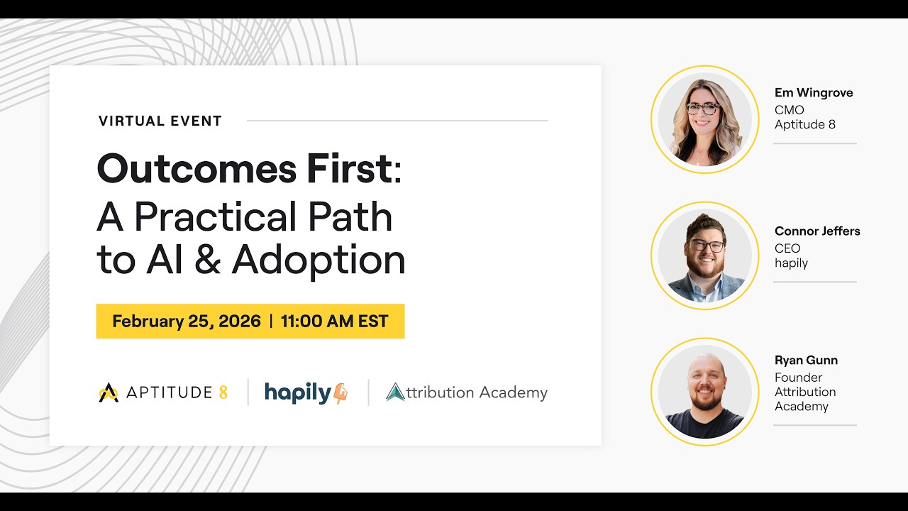 Outcomes First: A Practical Path to AI Adoption - YouTube