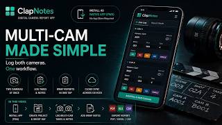 How to Log a Multi-Camera Shoot - Digital Camera Report on Your Phone | ClapNotes Tutorial screenshot 2