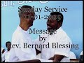 Sunday service  rev bernard blessing  pas mk sam sundaram  11 january 2009