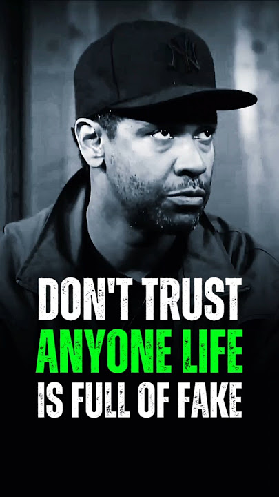 Jangan percaya pada siapa pun, hidup ini penuh kepalsuan.. Nasihat motivasi Denzel Washington. #quotesmotivational