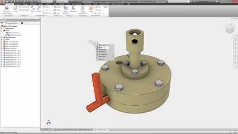 Autodesk Inventor Professional - part assembly design automation video