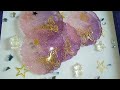 How to make Resin Coasters /Pink n Purple glittery Resin Coasters/ DIY Resin Coasters/Resin Art.