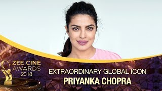 Priyanka Chopra Honoured With Global Icon Extraordinary Award | Zee Cine Awards 2018