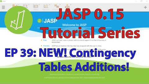 JASP 0.15 Tutorial: ODDS Ratio in Contingency Tables (Episode 39)