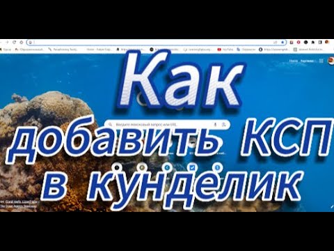 Как загрузить КСП в кунделик
