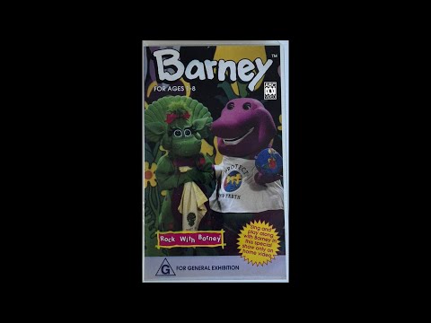 Opening To Barney - Rock With Barney 1994 VHS Australia (ABC Version)
