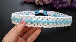 Wonderful!💯👌  Easy & fun to crochet a headband for beginners. Bead stitch