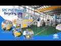 Waste SPC Board Shredder PVC Crusher Plastic Pulverizer Machine PVC SPC Board Recycling Line