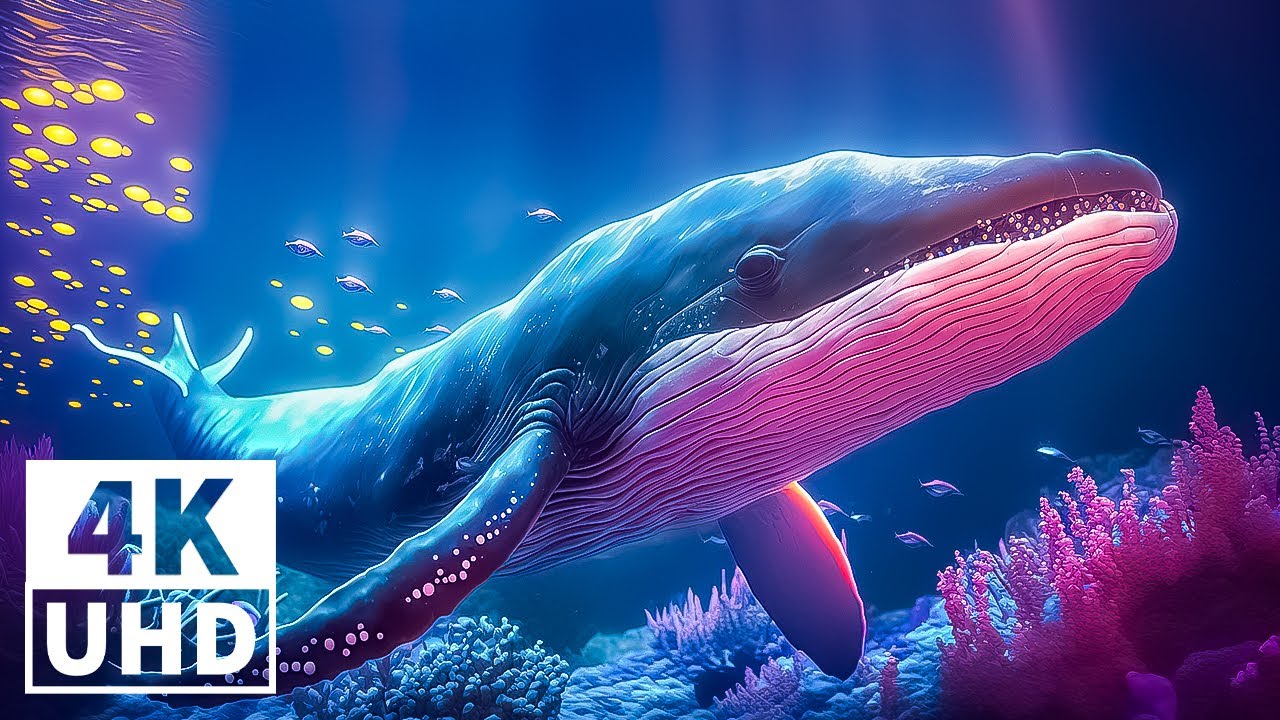 Deep Sea Serenity 4K ULTRA HD 🐠 Beautiful Coral Reef Fish – Relaxing Sleep Meditation Melodies