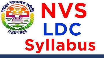 NVS LDC Exam 2019 Complete Syllabus  | Lower Division Clerk | Navodaya Schools | Employments Point
