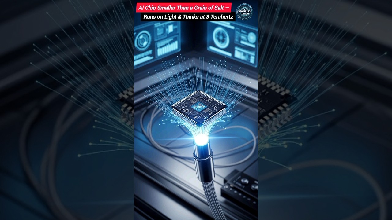 AI Chip Smaller Than a Grain of Salt — Runs on Light & Thinks at 3 Terahertz