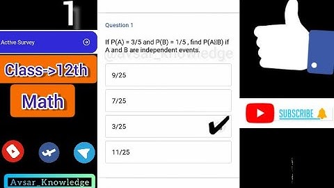 Class 12th Math Active survey on avsar app all answers in this video #avsarknowledge #avsarapp