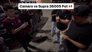 10 Speed Camaro vs Mk5 Supra 3600$ Pot !