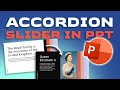 Make a professional and dynamic presentation with an accordion slider using powerpoint   giveaway