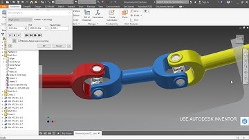 Universal joint (Cardan) - 02 | Autodesk Inventor