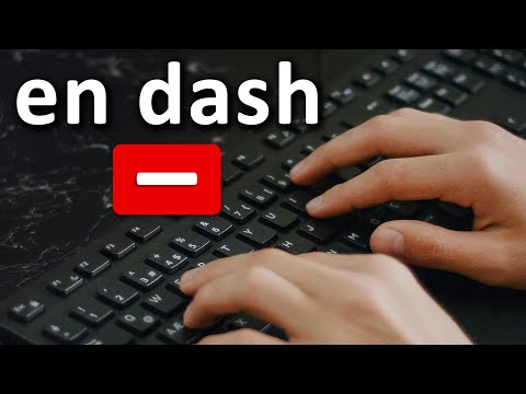 How to Type en dash (–) in Keyboard