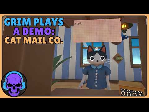 Grim Plays A Demo | Let's Play Cat Mail Co.