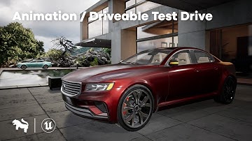 Sedan Car - Unreal Engine - Animation / Driveable Test Drive