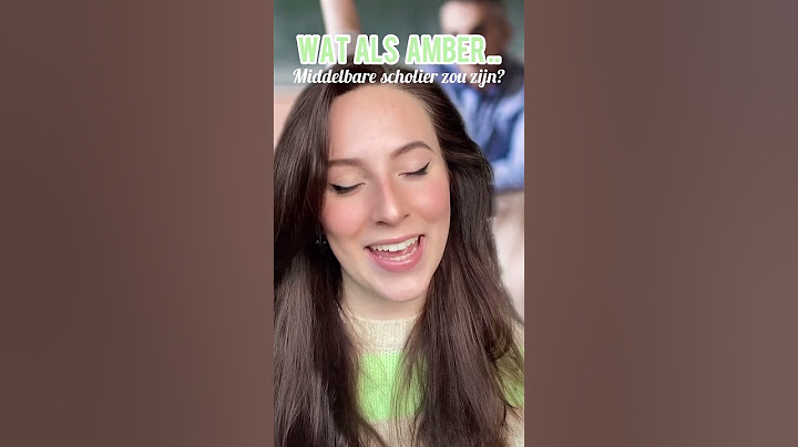 Wat als Amber middelbare scholier zou zijn? 📚 Wat is jouw favoriete vak? 🏫