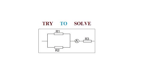 64) Two resistors R1, R2 connected in parallel, and in series to R3=2. What is the current in R2?
