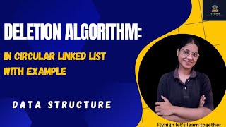 Delete node from circular Linked list algorithm with example| data structure|education| Linked list|