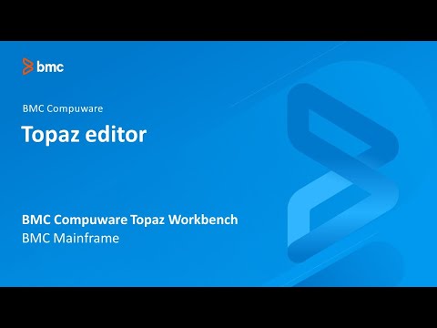 BMC Compuware Topaz Workbench - Topaz Editor