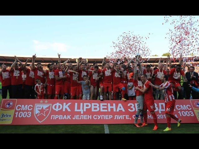 Crvena zvezda spektakularno slavi titulu šampiona Srbije