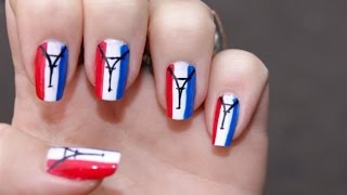 ネイル アメリカ イギリスの国旗をセルフネイルデザイン Flag Nail Youtube
